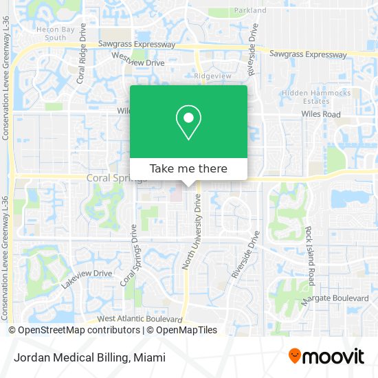 Mapa de Jordan Medical Billing