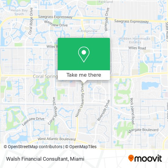 Walsh Financial Consultant map