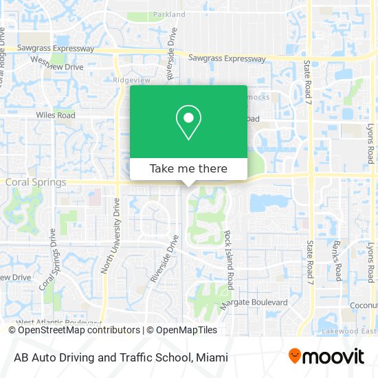 Mapa de AB Auto Driving and Traffic School