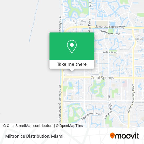 Miltronics Distribution map