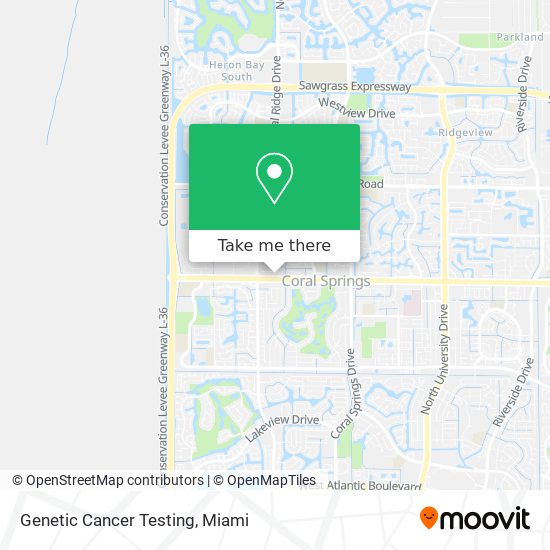 Genetic Cancer Testing map