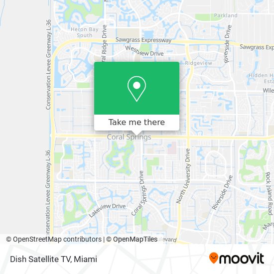 Dish Satellite TV map