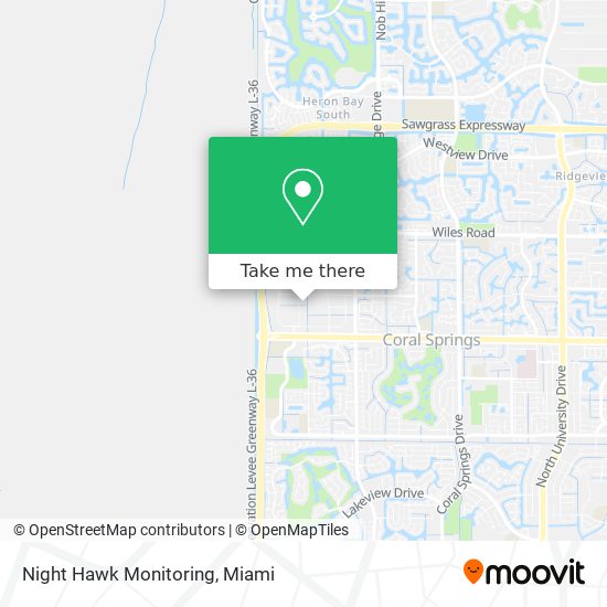 Night Hawk Monitoring map