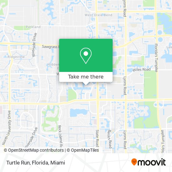 Turtle Run, Florida map