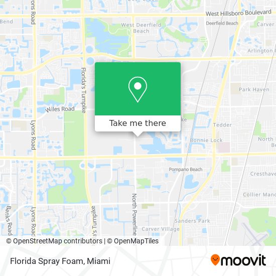 Florida Spray Foam map