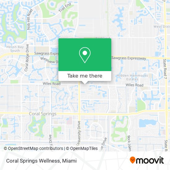 Mapa de Coral Springs Wellness