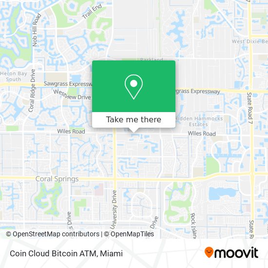 Mapa de Coin Cloud Bitcoin ATM