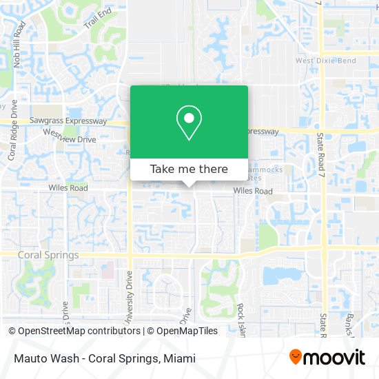 Mapa de Mauto Wash - Coral Springs