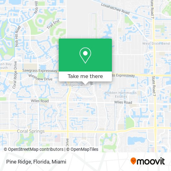 Pine Ridge, Florida map