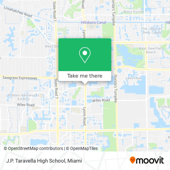 J.P. Taravella High School map