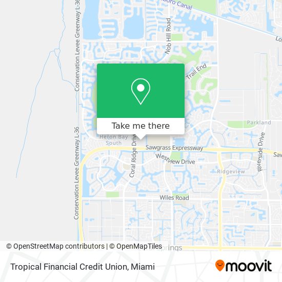 Tropical Financial Credit Union map