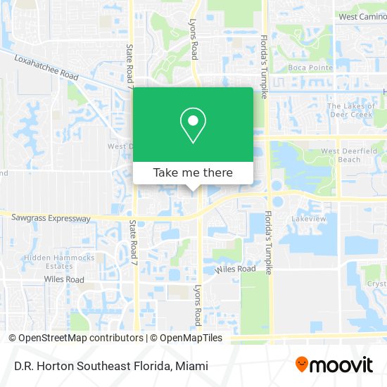 Mapa de D.R. Horton Southeast Florida