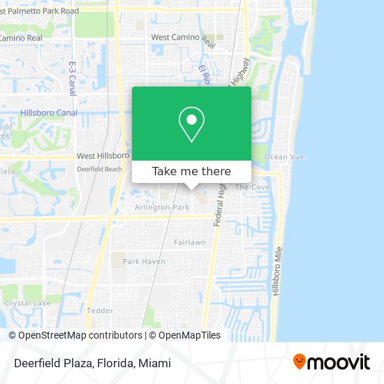 Deerfield Plaza, Florida map