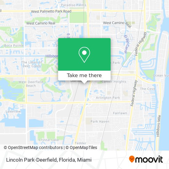 Lincoln Park-Deerfield, Florida map