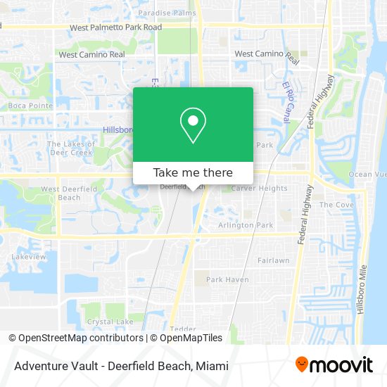 Adventure Vault - Deerfield Beach map