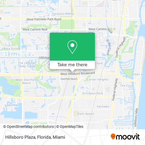 Hillsboro Plaza, Florida map