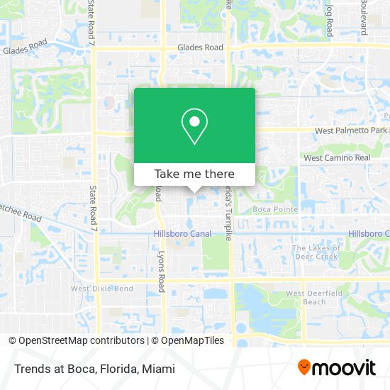 Trends at Boca, Florida map