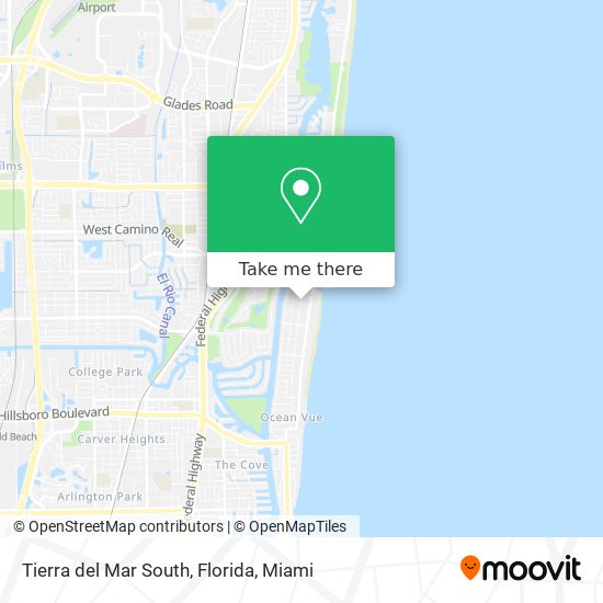 Mapa de Tierra del Mar South, Florida