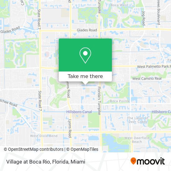 Village at Boca Rio, Florida map