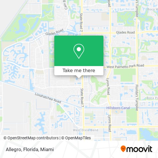 Mapa de Allegro, Florida