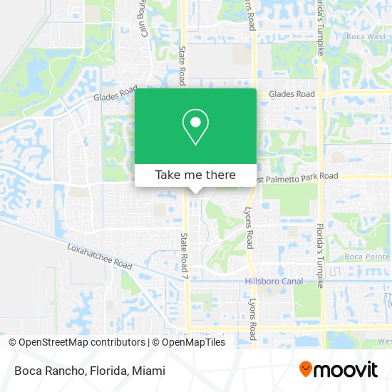 Boca Rancho, Florida map