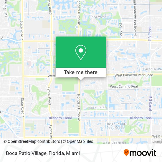 Boca Patio Village, Florida map