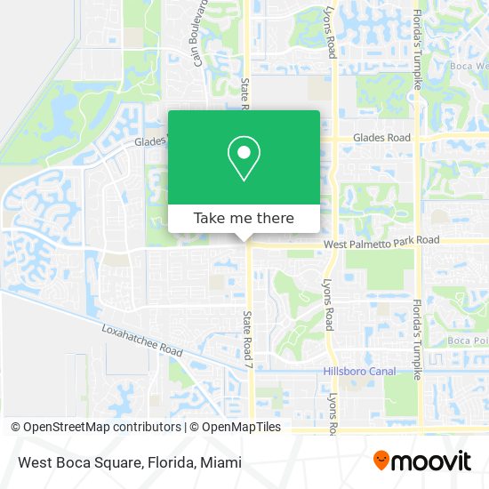 West Boca Square, Florida map