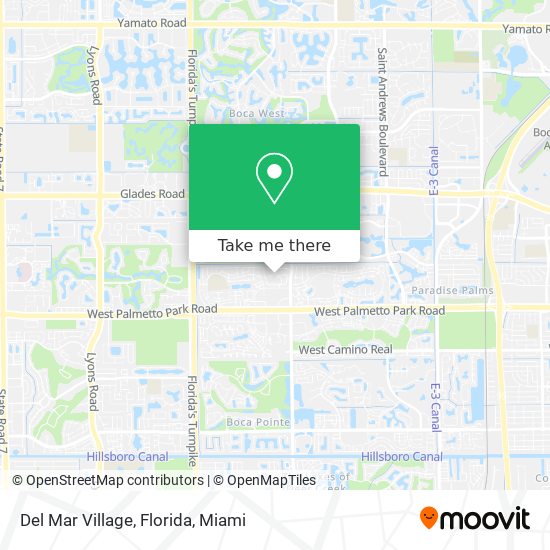 Del Mar Village, Florida map