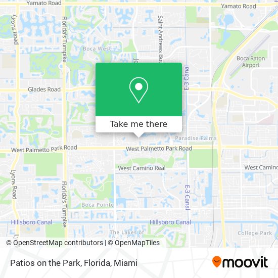 Patios on the Park, Florida map