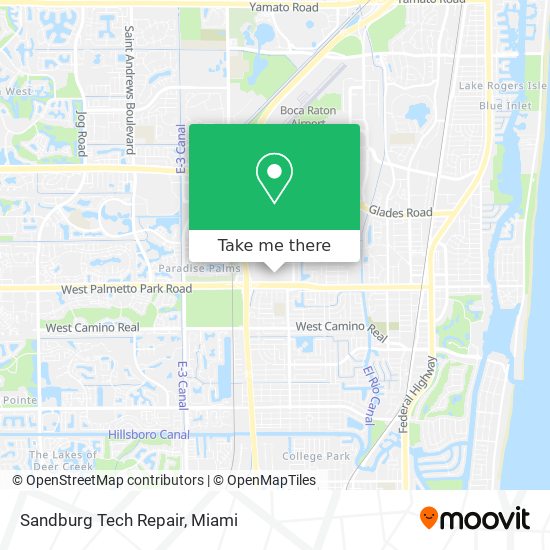 Sandburg Tech Repair map