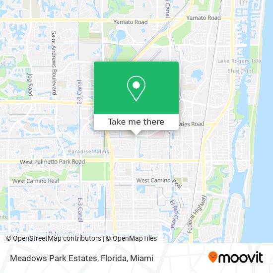 Meadows Park Estates, Florida map