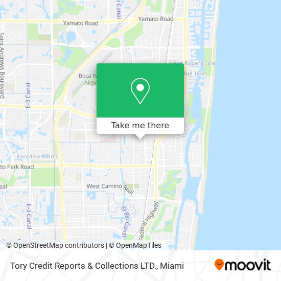 Tory Credit Reports & Collections LTD. map