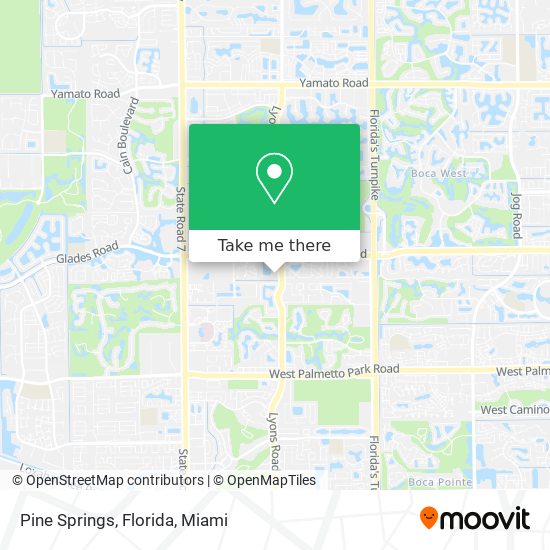 Mapa de Pine Springs, Florida