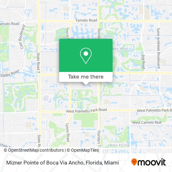 Mapa de Mizner Pointe of Boca Via Ancho, Florida