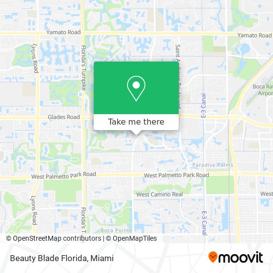 Mapa de Beauty Blade Florida