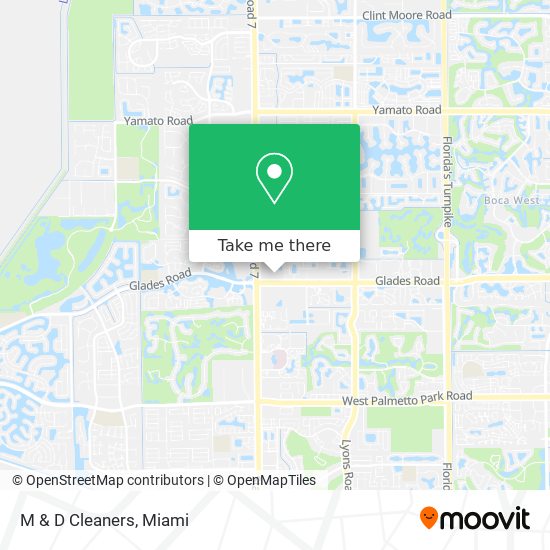 M & D Cleaners map