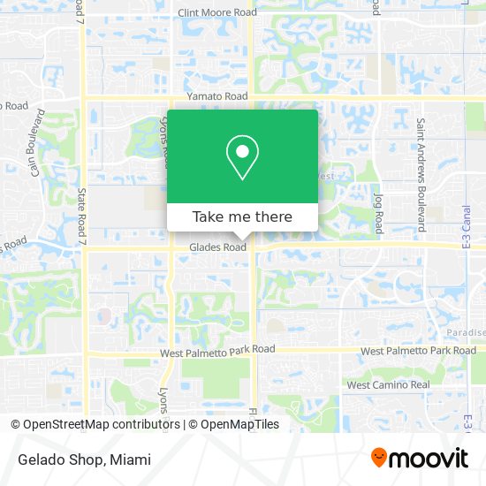 Gelado Shop map