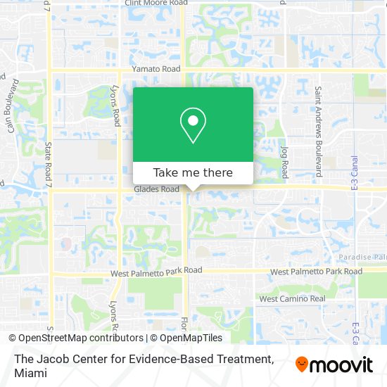 Mapa de The Jacob Center for Evidence-Based Treatment