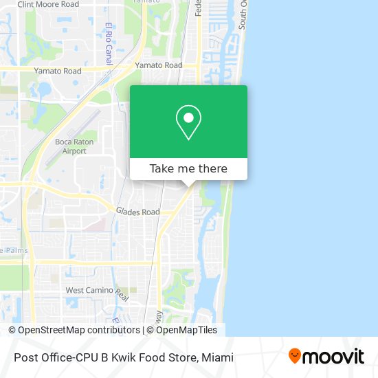 Mapa de Post Office-CPU B Kwik Food Store
