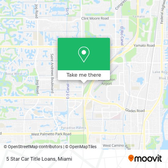 5 Star Car Title Loans map