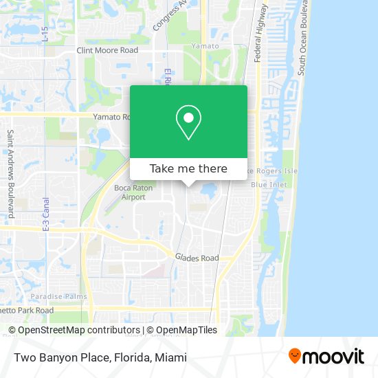 Two Banyon Place, Florida map