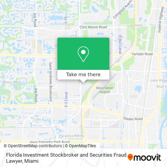 Mapa de Florida Investment Stockbroker and Securities Fraud Lawyer