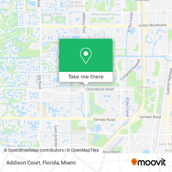 Mapa de Addison Court, Florida