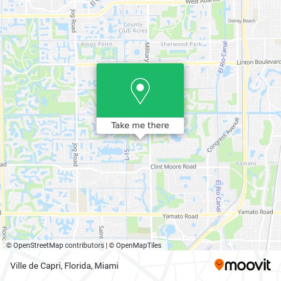 Mapa de Ville de Capri, Florida