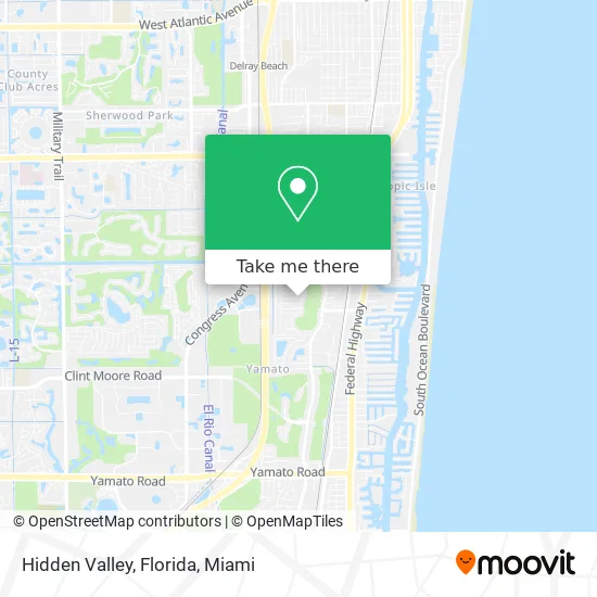 Hidden Valley, Florida map