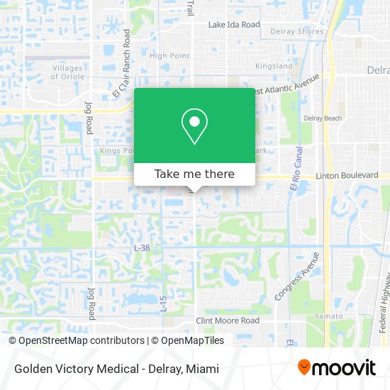 Golden Victory Medical - Delray map