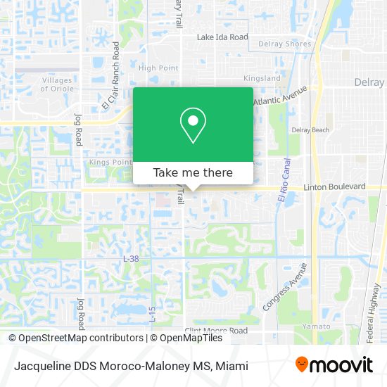 Jacqueline DDS Moroco-Maloney MS map