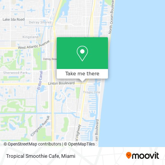 Mapa de Tropical Smoothie Cafe