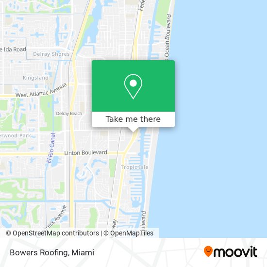 Bowers Roofing map