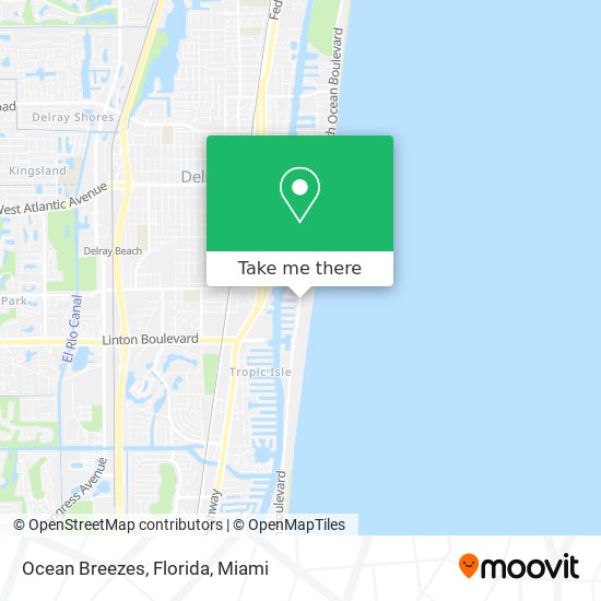 Ocean Breezes, Florida map